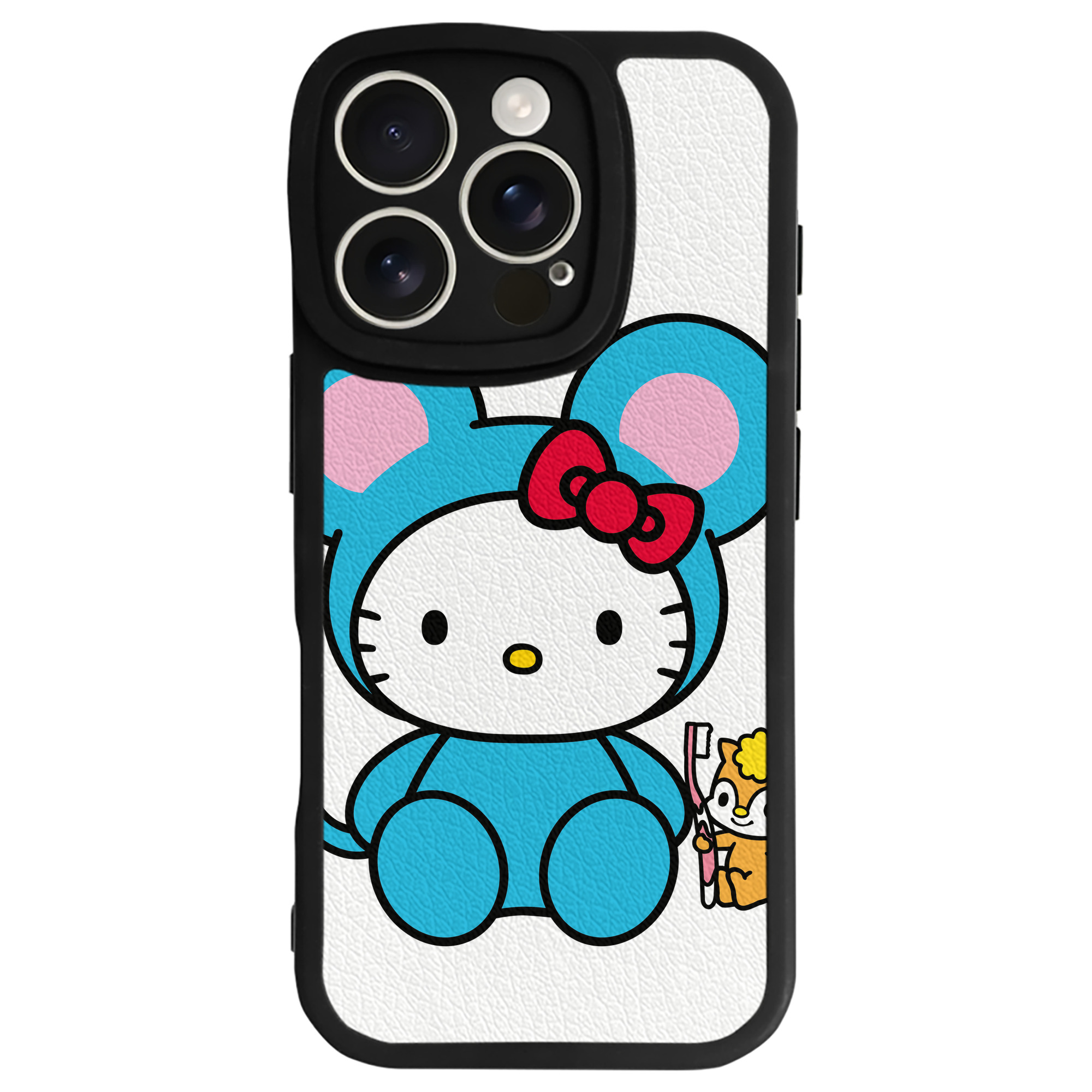 （画像用） Hello Kitty ハローキティ 【iPhone 16シリーズ対応】シリコンスマホケース（レザー調） 材質：シリコン
